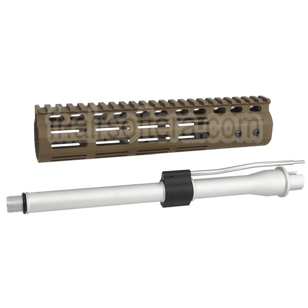 CYMA CGS Noveske N4 9.5 M-Lok Rail de Garde-Main avec Canon Extérieur Convient pour CYMA CGS AR M4 Tokyo Marui M4 MWS GBB Fusil Airsoft