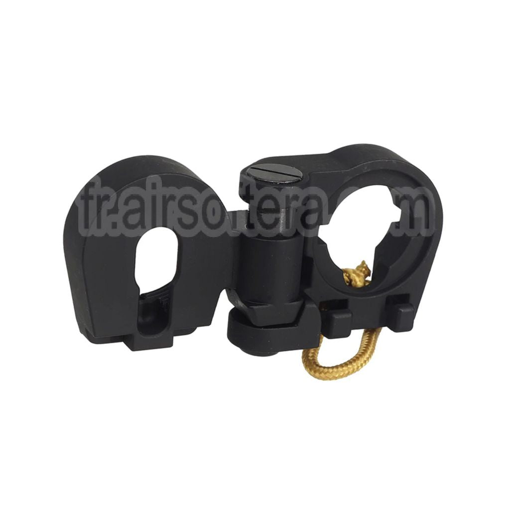 APS Métal Pliable Crosse Adaptateur Convient pour APS PER EMG GBox M4 Série GBB Fusil Airsoft Noir