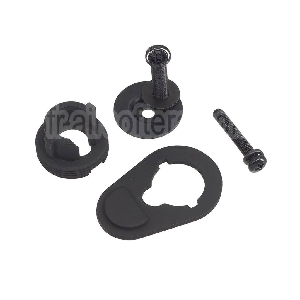 APS Métal Pliable Crosse Adaptateur Convient pour APS PER EMG GBox M4 Série GBB Fusil Airsoft Noir
