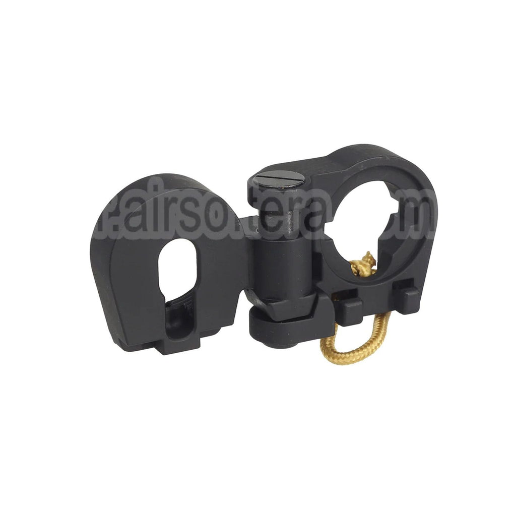 APS Métal Pliable Crosse Adaptateur Convient pour APS Tokyo Marui M4 Série AEG Fusil Airsoft Noir