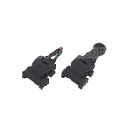 APS Falcon Rabattable Fibre Optique Guidon Hausse Convient pour 20mm 1913 Picatinny Rail M4 M16 AEG Fusil Airsoft