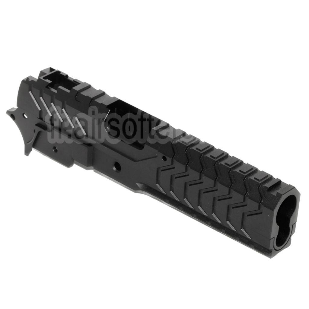 5KU CNC Aluminium Matrix Style Glissière et Milieu Châssis Set Convient pour Tokyo Marui Hi-Capa Série GBB Pistolet Airsoft
