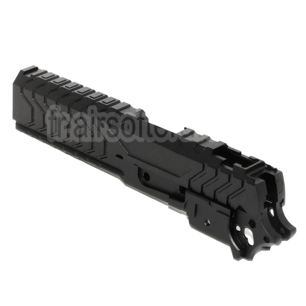 5KU CNC Aluminium Matrix Style Glissière et Milieu Châssis Set Convient pour Tokyo Marui Hi-Capa Série GBB Pistolet Airsoft