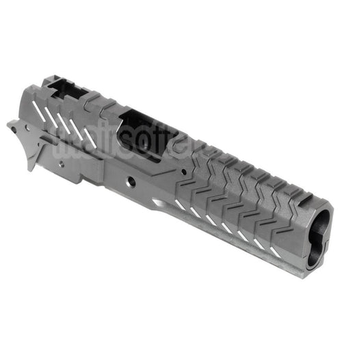 5KU CNC Aluminium Matrix Style Glissière et Milieu Châssis Set Convient pour Tokyo Marui Hi-Capa Série GBB Pistolet Airsoft