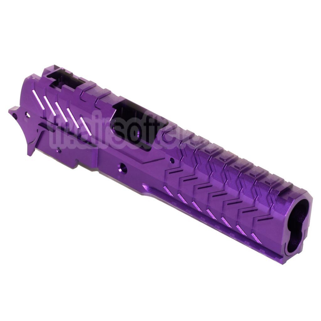 5KU CNC Aluminium Matrix Style Glissière et Milieu Châssis Set Convient pour Tokyo Marui Hi-Capa Série GBB Pistolet Airsoft