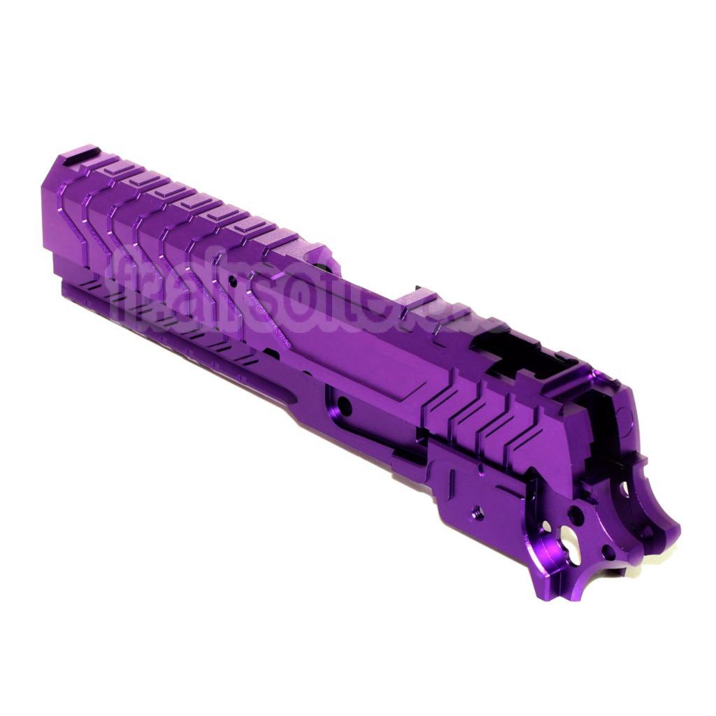 5KU CNC Aluminium Matrix Style Glissière et Milieu Châssis Set Convient pour Tokyo Marui Hi-Capa Série GBB Pistolet Airsoft
