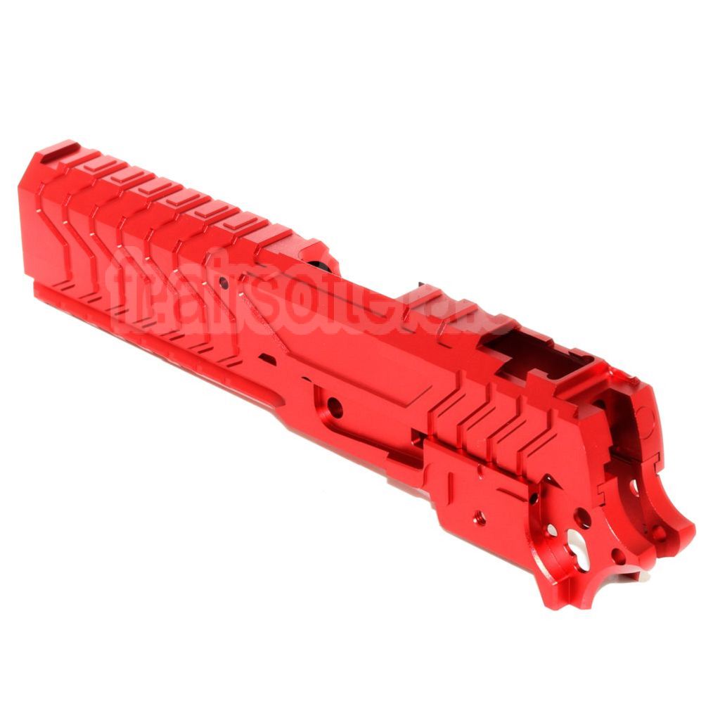 5KU CNC Aluminium Matrix Style Glissière et Milieu Châssis Set Convient pour Tokyo Marui Hi-Capa Série GBB Pistolet Airsoft