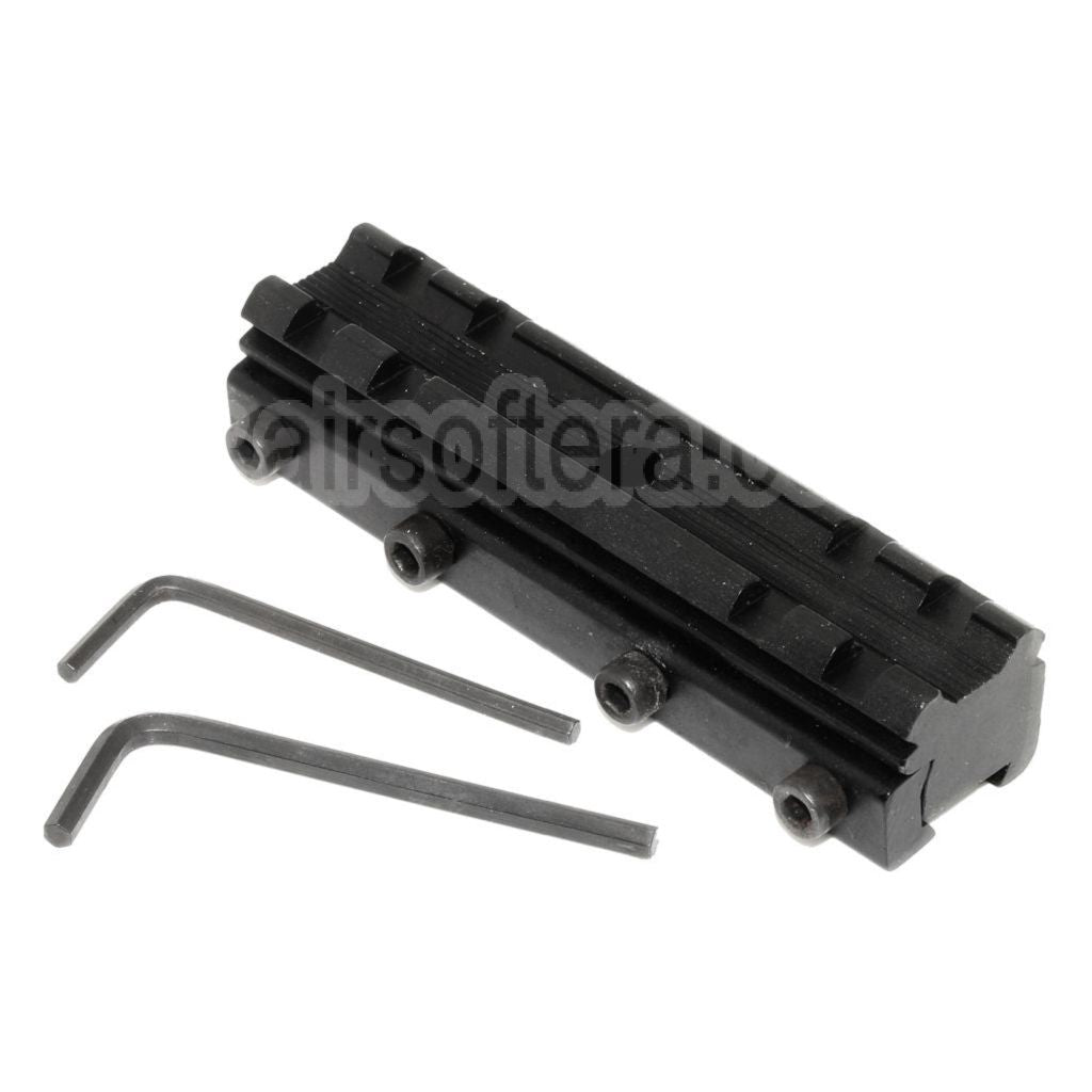 CYMA 20mm Riser Lunette Montage Base Convient pour 12mm Dovetail Montage Noir
