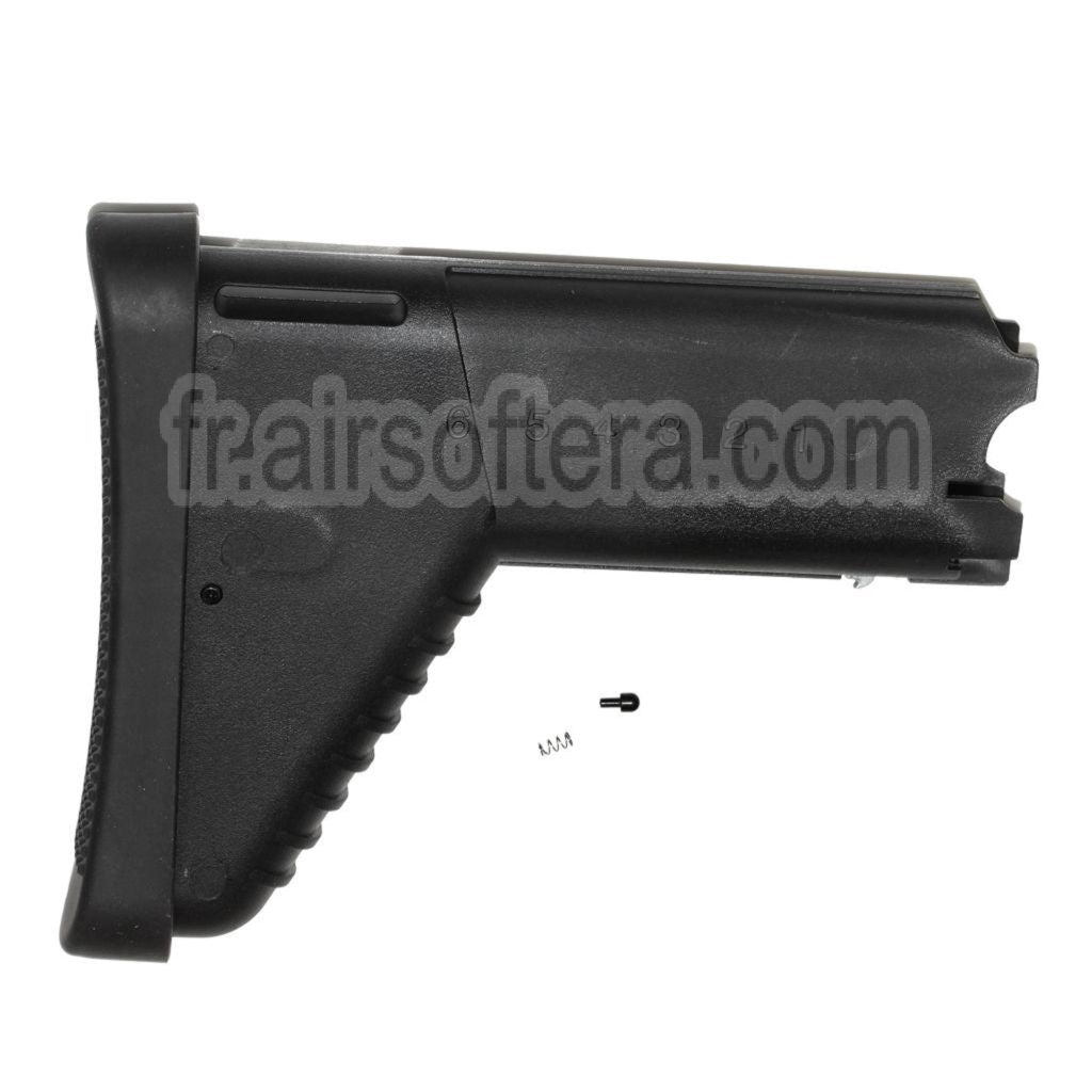 CYMA 180mm Polymère Rétractable Butt Crosse Convient pour CYMA Cybergun SCAR Série AEG Fusil Airsoft Noir