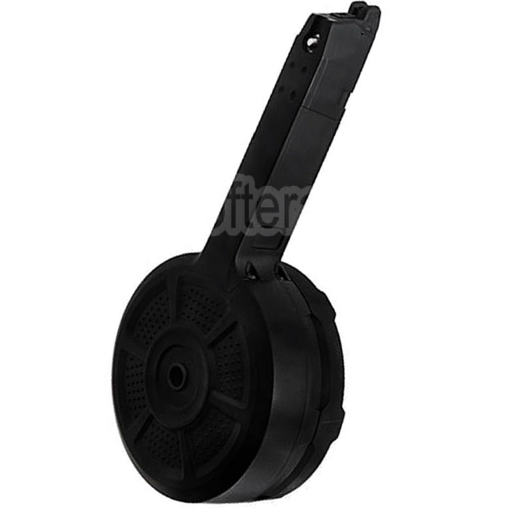 Action Army 350 Billes Rapide Rechargement Gaz Chargeur Tambour Convient pour AAP-01 EMG SAI BLU E&amp;C APS ARMY BELL UMAREX Elite Force VFC AW WE Tokyo Marui G17 G18C G-Série GBB Pistolet Airsoft