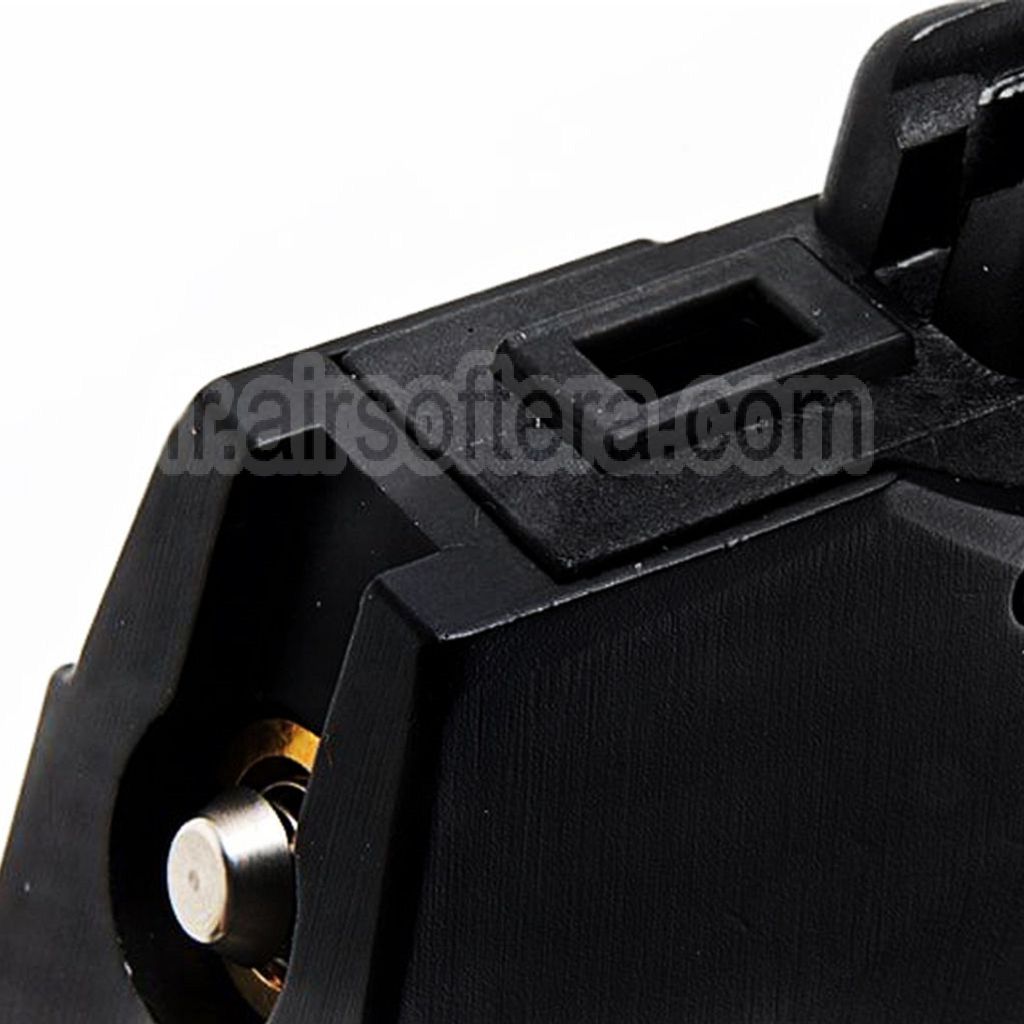 Action Army 350 Billes Rapide Rechargement Gaz Chargeur Tambour Convient pour AAP-01 EMG SAI BLU E&amp;C APS ARMY BELL UMAREX Elite Force VFC AW WE Tokyo Marui G17 G18C G-Série GBB Pistolet Airsoft