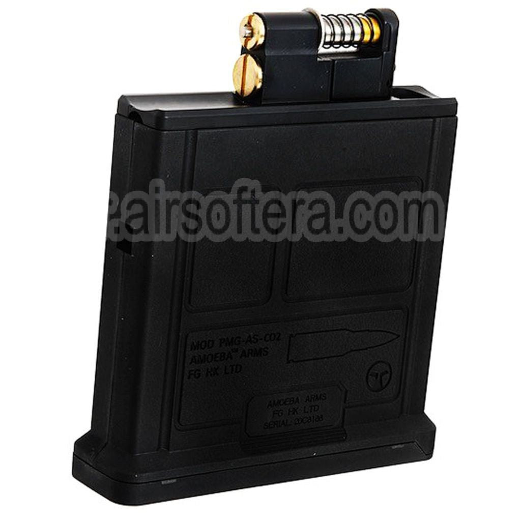 ARES 50 Billes Co2 Chargeur Set Convient pour Ares AMOEBA Striker Spring Sniper Fusil Airsoft Noir