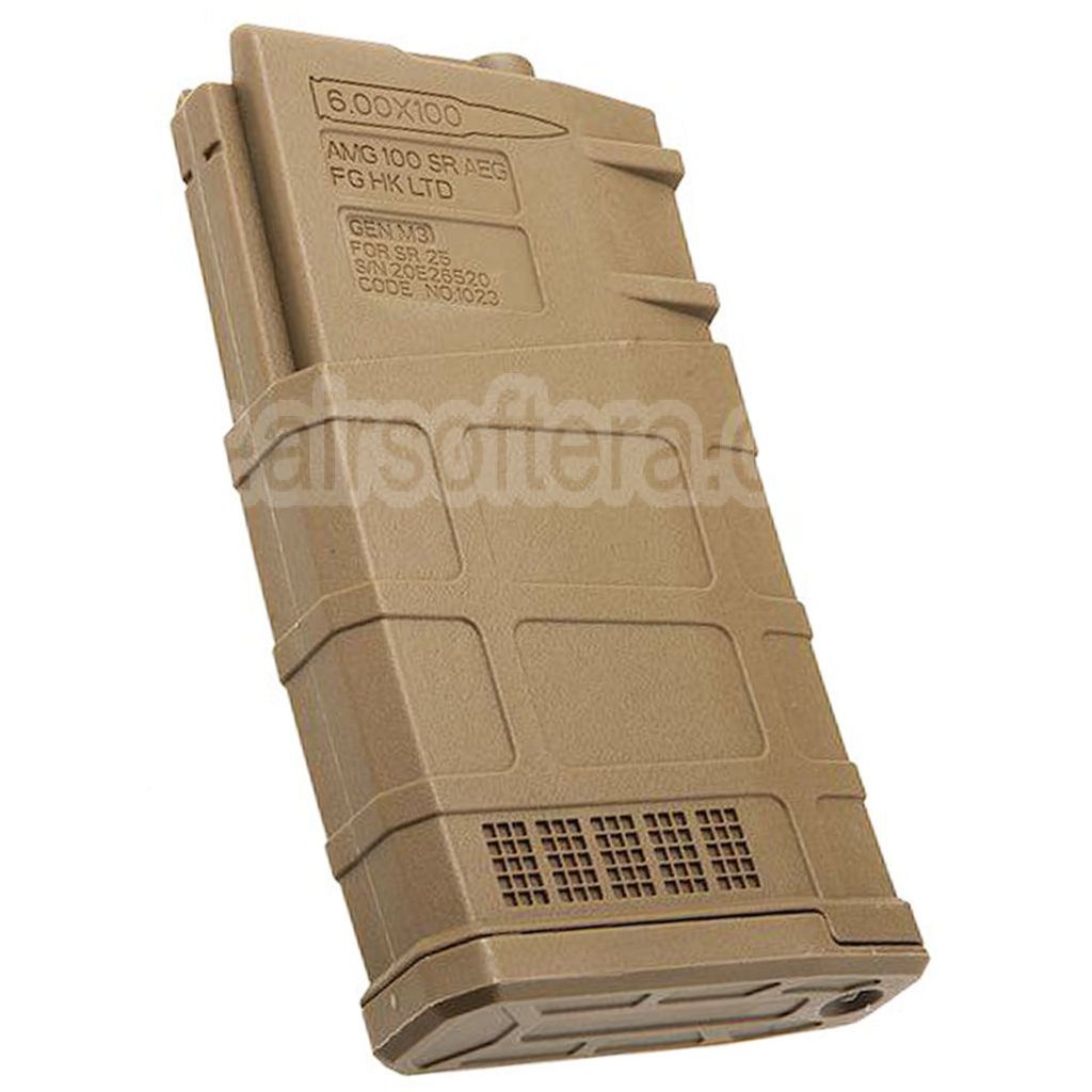 ARES 5 Pièces 130 Billes Mid-Cap Chargeur Convient pour ARES AR308 SR25 M110 Série AEG Fusil Airsoft