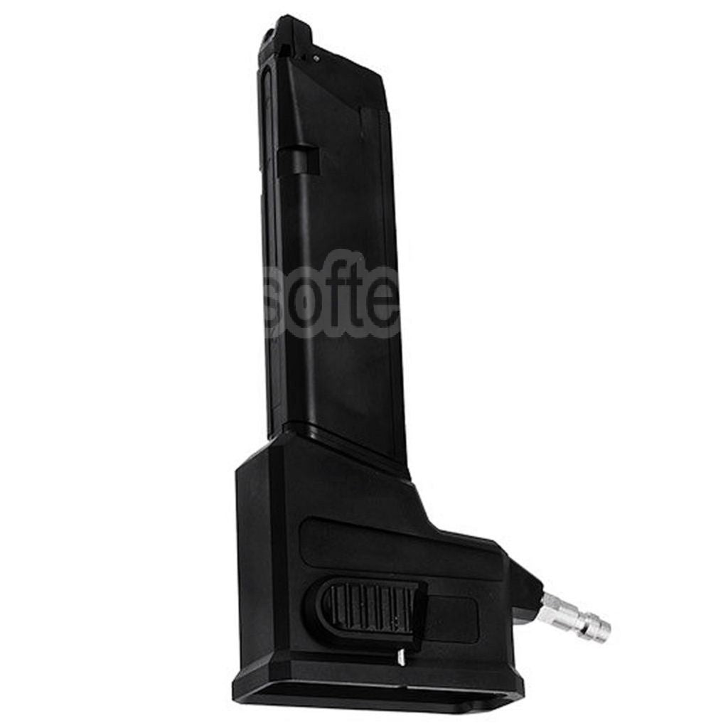 Chargeur adaptateur HPA Army Armament X SP System compatible avec les pistolets airsoft AAP-01, EMG, SAI, BLU, E&amp;C, APS, ARMY, BELL, UMAREX, Elite Force, VFC, AW, WE et Tokyo Marui G17, G18C, série G, GBB.