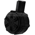 G&G 2300 Billes Polymère Chargeur Tambour Convient pour G&G M4 M16 Série AEG Fusil Airsoft Noir