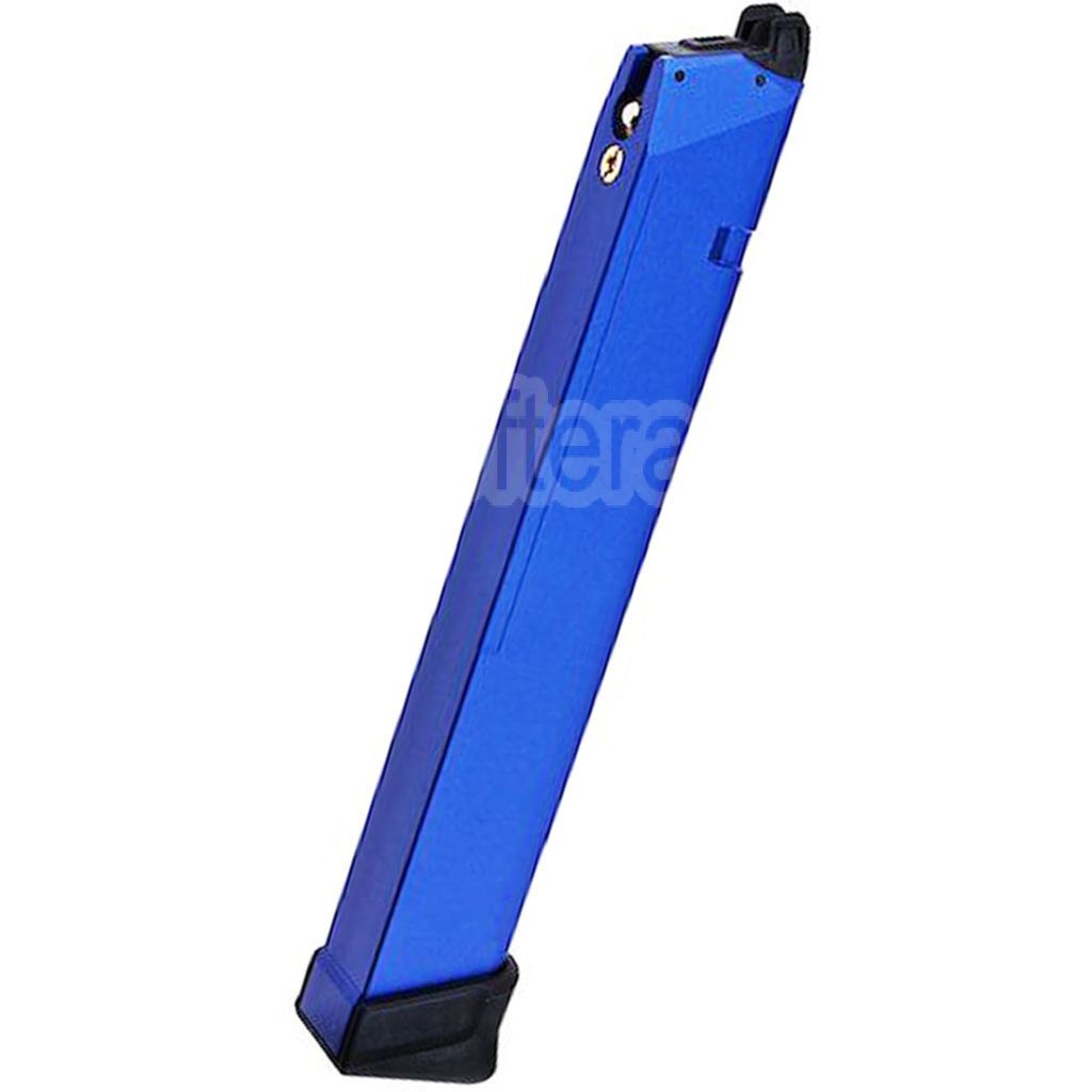 TTI Airsoft 50 Billes Aluminium Gaz Chargeur Convient pour TP22 AAP-01 G17 G18C G34 G35 G-Série GBB Pistolet