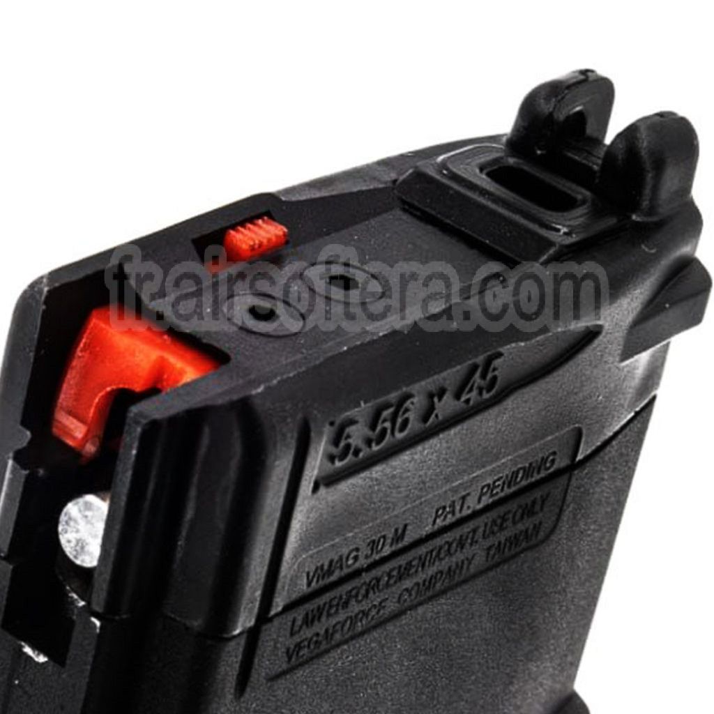 VFC 30 Billes VMAG Chargeur Gaz Convient pour VFC M4 Umarex 416 Série GBB Fusil Airsoft Noir