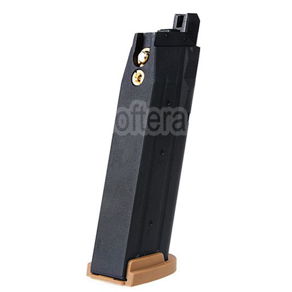 VFC 25 Billes Gaz Chargeur Convient pour SIG SAUER P320 M17 M18 Série GBB Pistolet Airsoft Noir