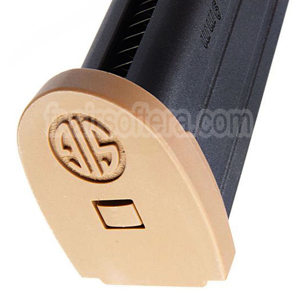 VFC 25 Billes Gaz Chargeur Convient pour SIG SAUER P320 M17 M18 Série GBB Pistolet Airsoft Noir