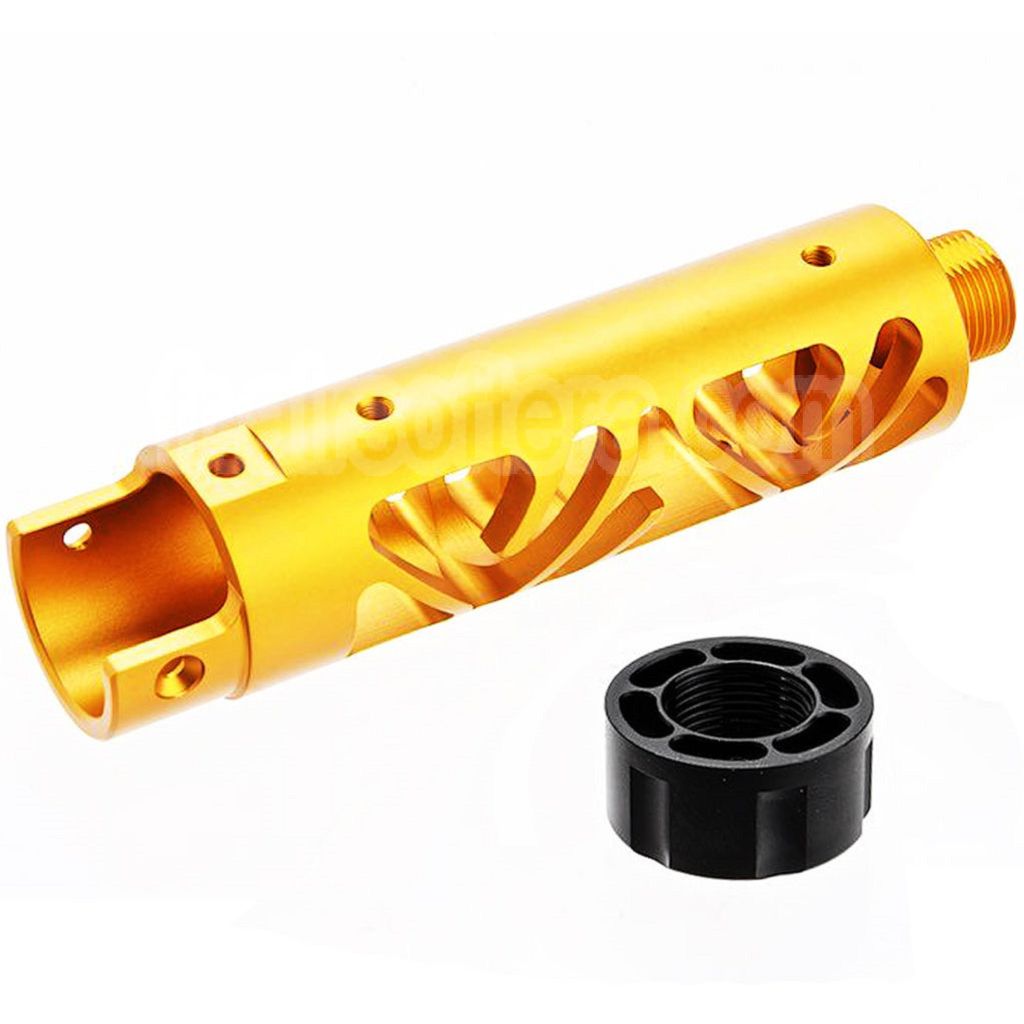 Narcos Airsoft CNC Aluminum Avant Canon Kit (Type 6) Convient pour Action Army AAP01 Série GBB Pistolet