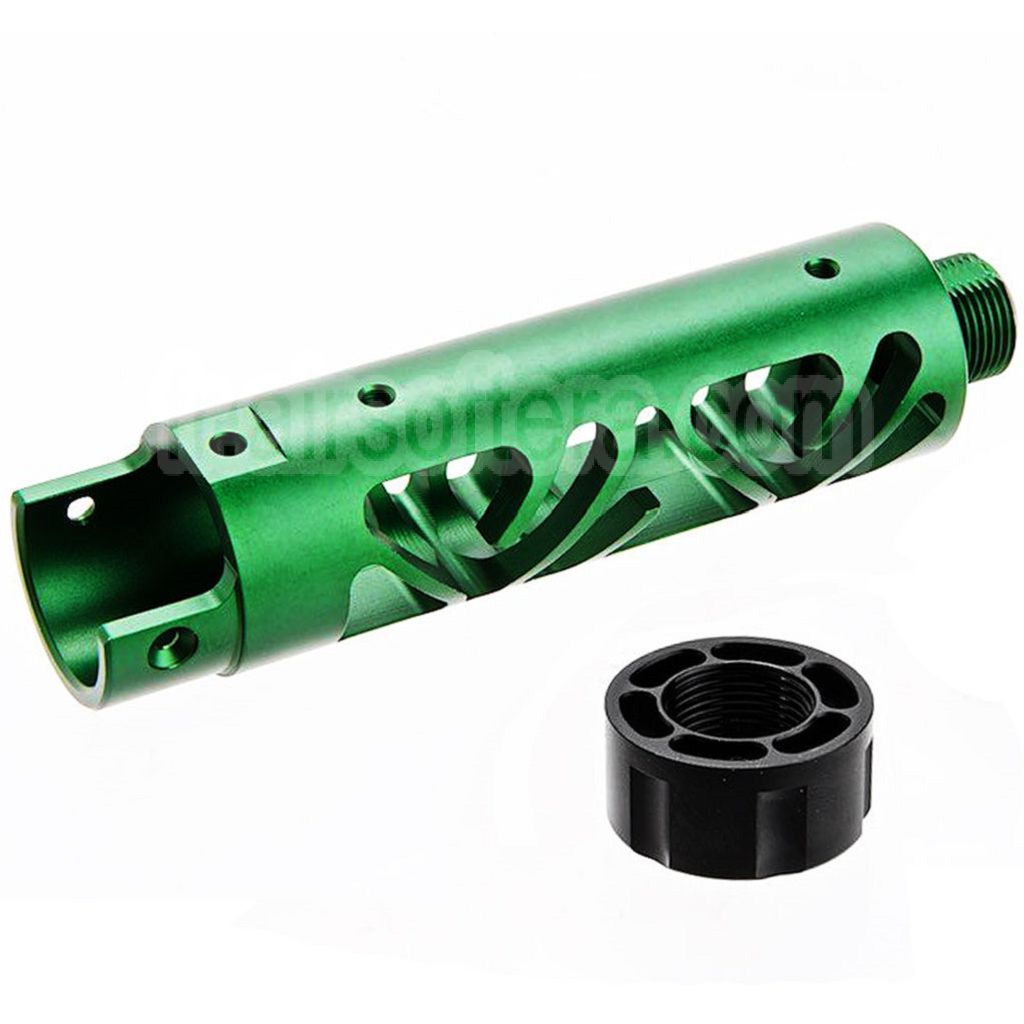Narcos Airsoft CNC Aluminum Avant Canon Kit (Type 6) Convient pour Action Army AAP01 Série GBB Pistolet