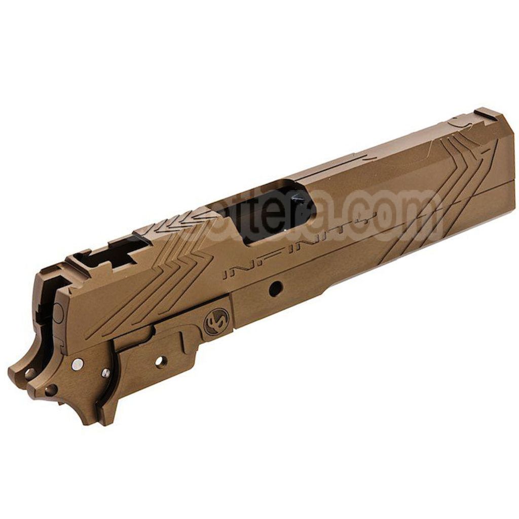 Tiger Soul CNC Aluminium INF Venom Milieu Châssis Glissière Set Convient pour Toyko Marui Hi-Capa Série GBB Pistolet Airsoft