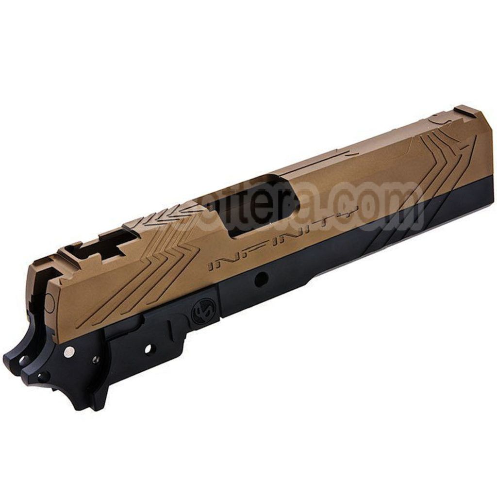 Tiger Soul CNC Aluminium INF Venom Milieu Châssis Glissière Set Convient pour Toyko Marui Hi-Capa Série GBB Pistolet Airsoft