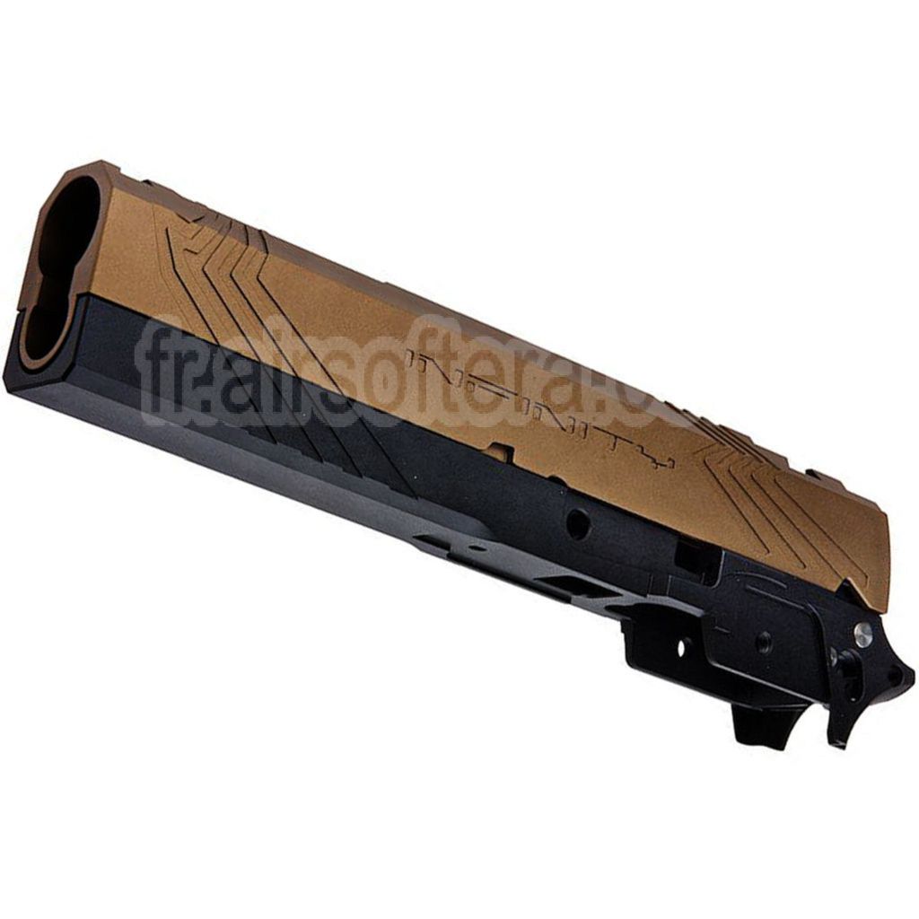 Tiger Soul CNC Aluminium INF Venom Milieu Châssis Glissière Set Convient pour Toyko Marui Hi-Capa Série GBB Pistolet Airsoft