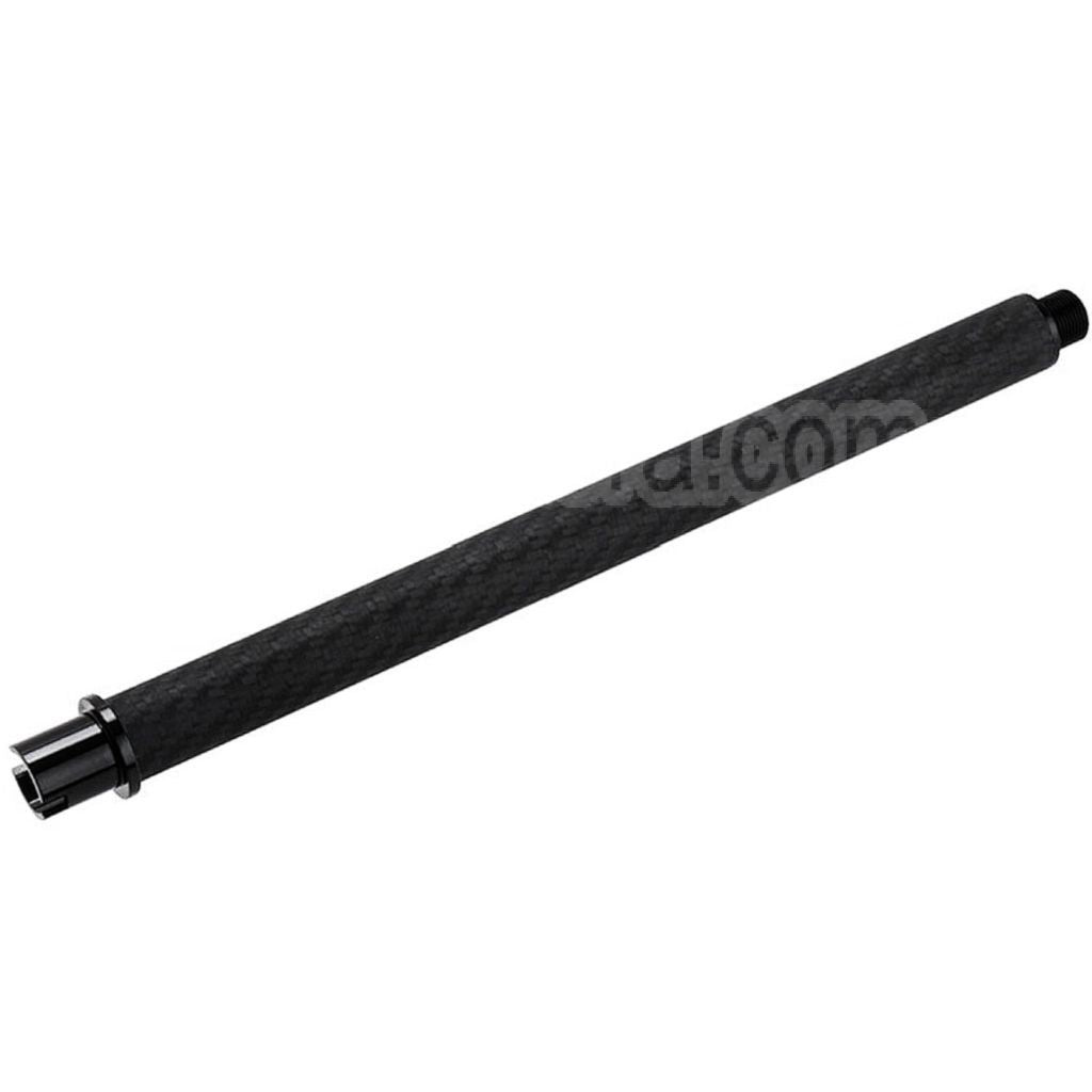 Dr. Black Léger Carbone Fiber 12 Pouces Canon Extérieur -14mm CCW sens antihoraire Convient pour Tokyo Marui M4 Série MWS GBB Fusil Airsoft