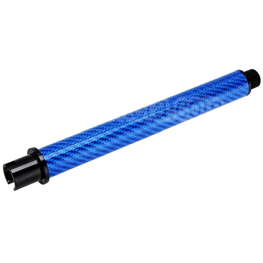 Dr. Black Léger Carbone Fiber 7 Pouces Canon Extérieur -14mm CCW sens antihoraire Convient pour Tokyo Marui M4 Série MWS GBB Fusil Airsoft