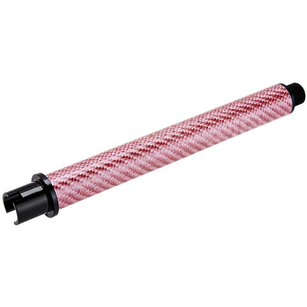 Dr. Black Léger Carbone Fiber 7 Pouces Canon Extérieur -14mm CCW sens antihoraire Convient pour Tokyo Marui M4 Série MWS GBB Fusil Airsoft