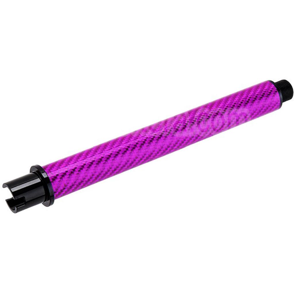 Dr. Black Léger Carbone Fiber 7 Pouces Canon Extérieur -14mm CCW sens antihoraire Convient pour Tokyo Marui M4 Série MWS GBB Fusil Airsoft