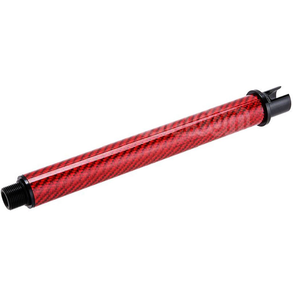 Dr. Black Léger Carbone Fiber 7 Pouces Canon Extérieur -14mm CCW sens antihoraire Convient pour Tokyo Marui M4 Série MWS GBB Fusil Airsoft