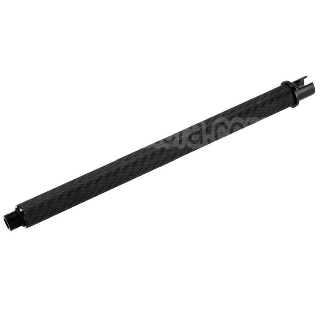 Dr. Black Léger Carbone Fiber 9 Pouces Canon Extérieur -14mm CCW sens antihoraire Convient pour Tokyo Marui M4 Série MWS GBB Fusil Airsoft