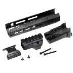 Dytac SLR Rifleworks ION Lite 165mm 6.5 Pouces Extended M-LOK Rail de Garde-Main Kit avec Canon Extérieur Convient pour GHK AK Série GBB Fusil Airsoft Noir
