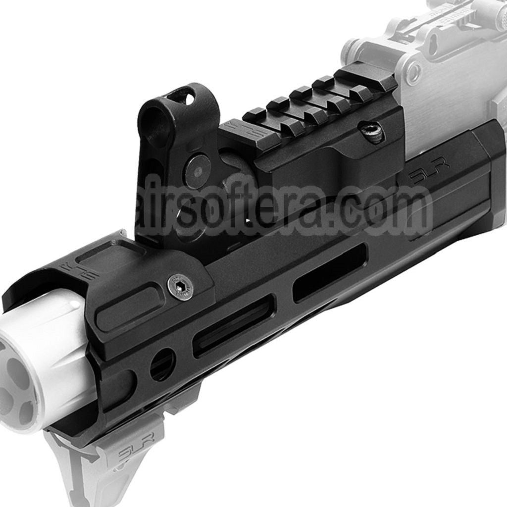 Dytac SLR Rifleworks ION Lite 165mm 6.5 Pouces Extended M-LOK Rail de Garde-Main Kit avec Canon Extérieur Convient pour GHK AK Série GBB Fusil Airsoft Noir