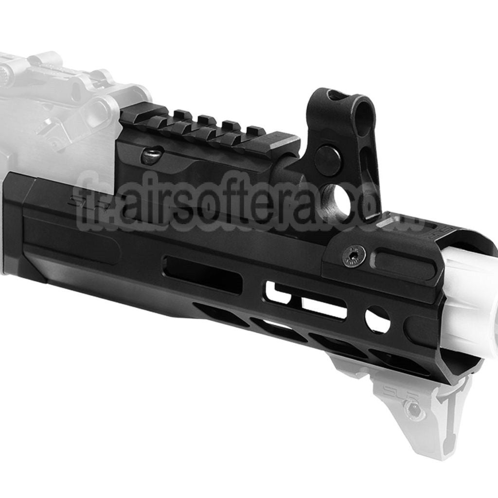 Dytac SLR Rifleworks ION Lite 165mm 6.5 Pouces Extended M-LOK Rail de Garde-Main Kit avec Canon Extérieur Convient pour GHK AK Série GBB Fusil Airsoft Noir
