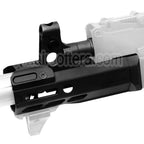 Dytac SLR Rifleworks 125mm 4.7 Pouces ION Lite M-LOK Extended Rail de Garde-Main Kit avec Canon Extérieur Convient pour GHK AK Série GBB Fusil Airsoft Noir