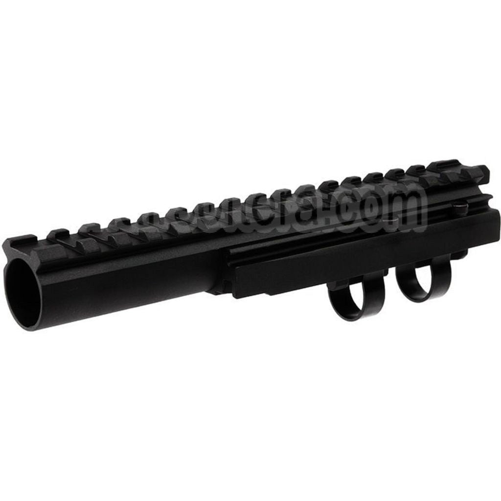 Hephaestus 20mm Picatinny Railed Gaz Tube Type III Convient pour AK Série AEG GBB Fusil Airsoft Noir