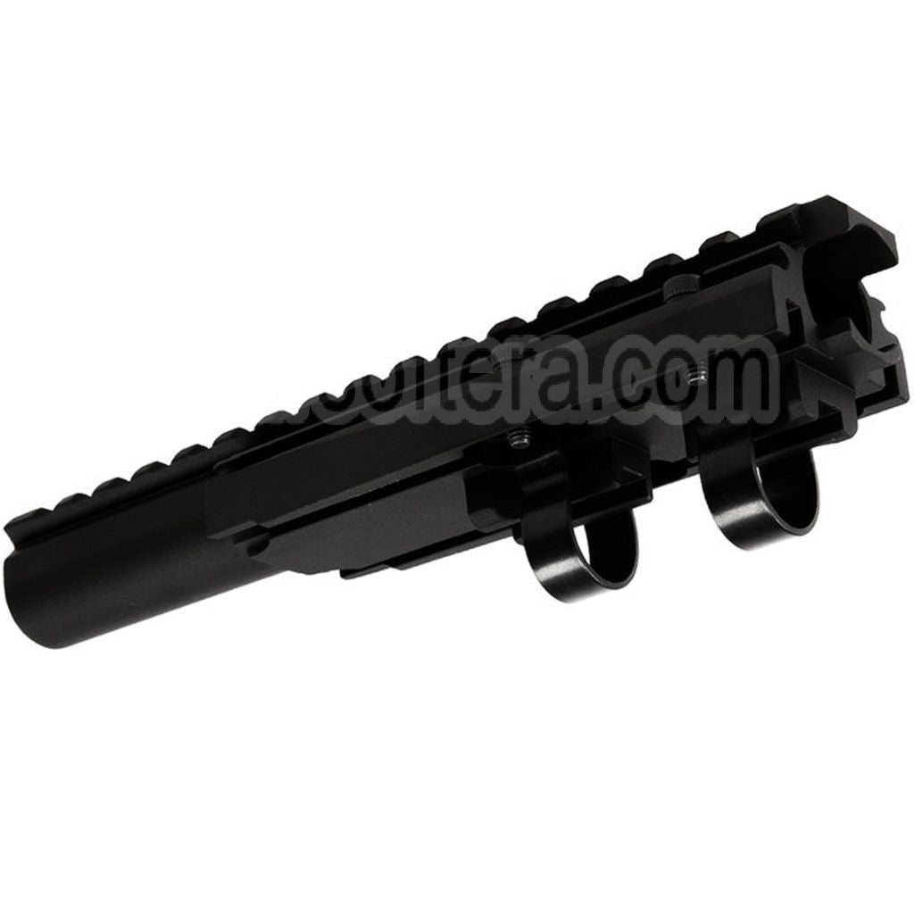 Hephaestus 20mm Picatinny Railed Gaz Tube Type III Convient pour AK Série AEG GBB Fusil Airsoft Noir