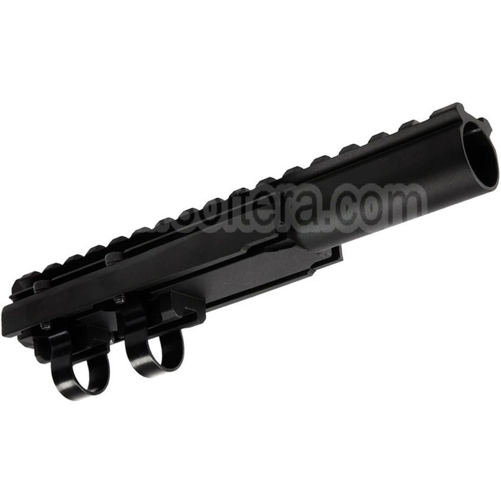 Hephaestus 20mm Picatinny Railed Gaz Tube Type III Convient pour AK Série AEG GBB Fusil Airsoft Noir