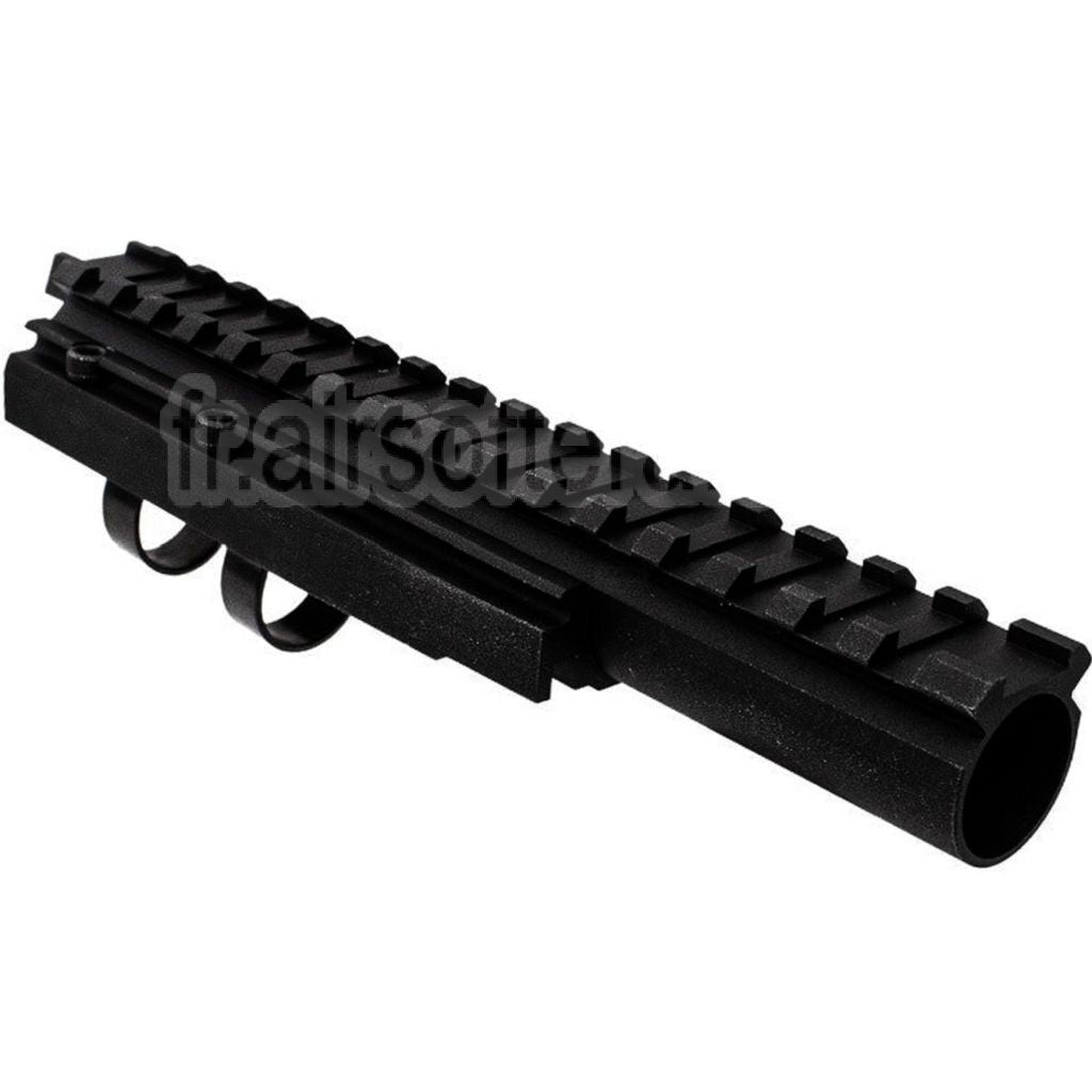 Hephaestus Aluminium 20mm Railed Gaz Tube Convient pour Tokyo Marui AK Série GBB Fusil Airsoft Noir