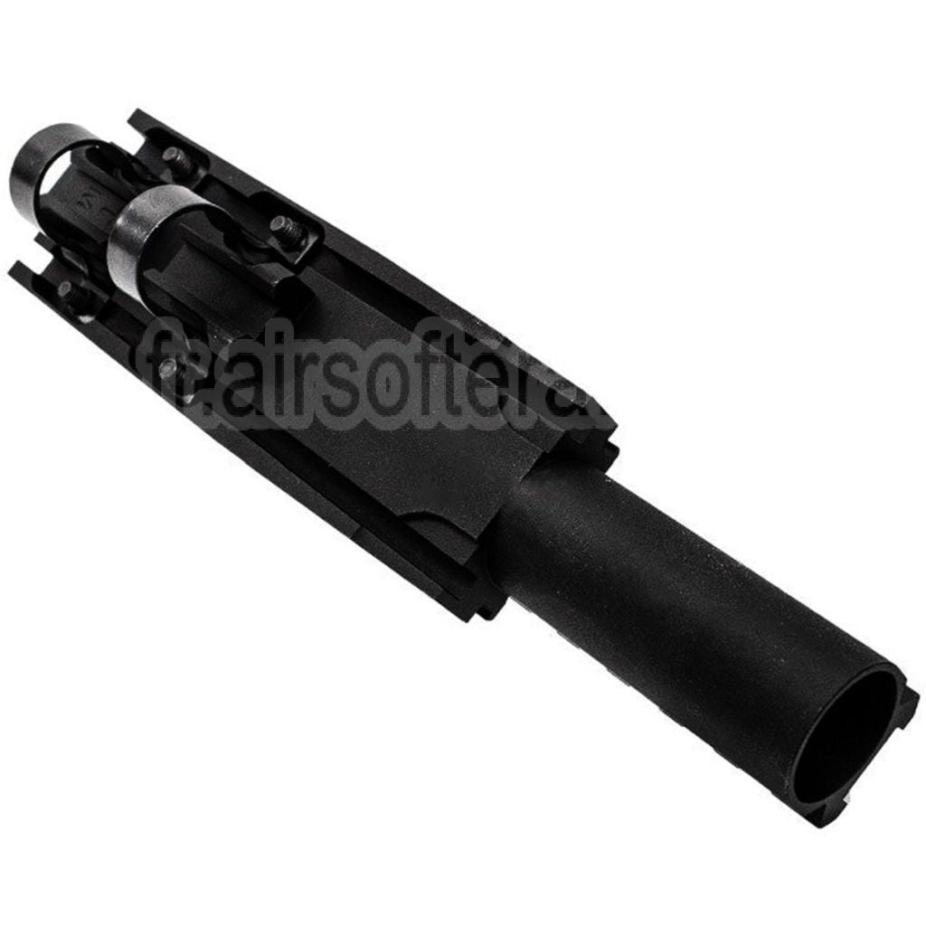 Hephaestus Aluminium 20mm Railed Gaz Tube Convient pour Tokyo Marui AK Série GBB Fusil Airsoft Noir