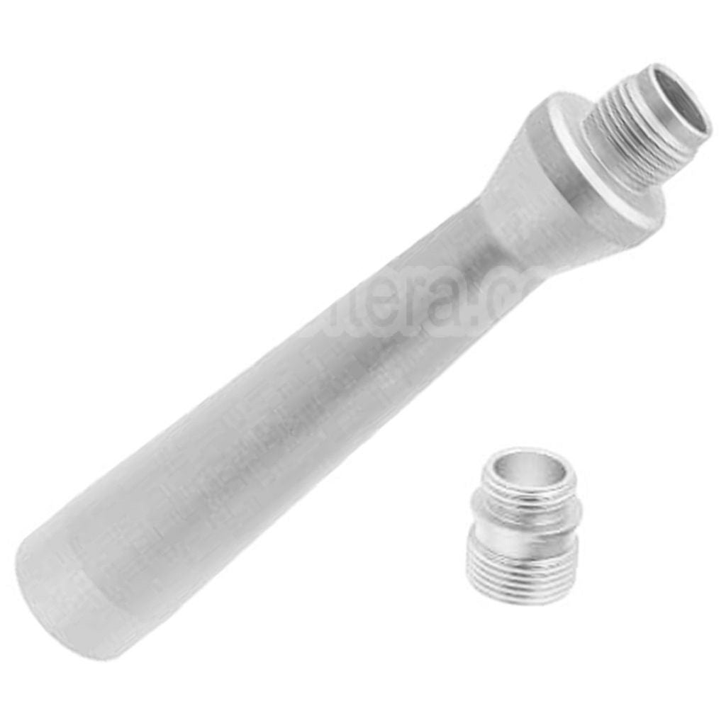 Revanchist Airsoft 100mm Ultra Léger Aluminium Canon Extérieur -14mm CCW sens antihoraire avec Fileté Adaptateur Convient pour Novritsch SSP5 Série GBB Pistolet