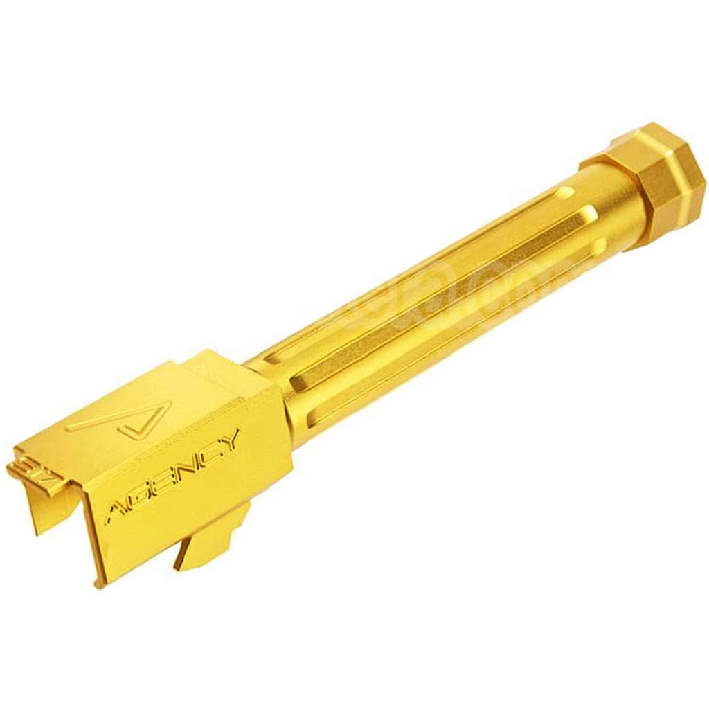 RWA Agency Arms CNC Aluminum Mid-Line Fileté Canon Extérieur -14mm CCW sens antihoraire Convient pour Umarex (VFC) G17 Gen3 Gen4 G18C / RWA Agency Arms EXA Série GBB Pistolet Airsoft