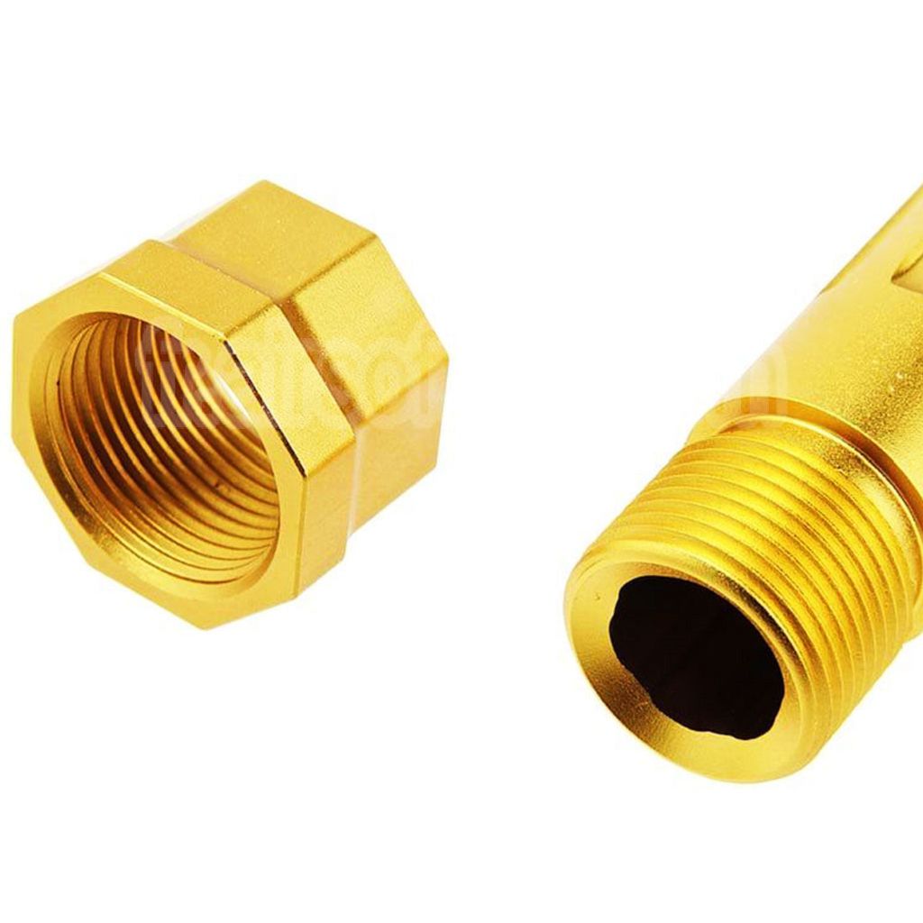 RWA Agency Arms CNC Aluminum Mid-Line Fileté Canon Extérieur -14mm CCW sens antihoraire Convient pour Umarex (VFC) G17 Gen3 Gen4 G18C / RWA Agency Arms EXA Série GBB Pistolet Airsoft