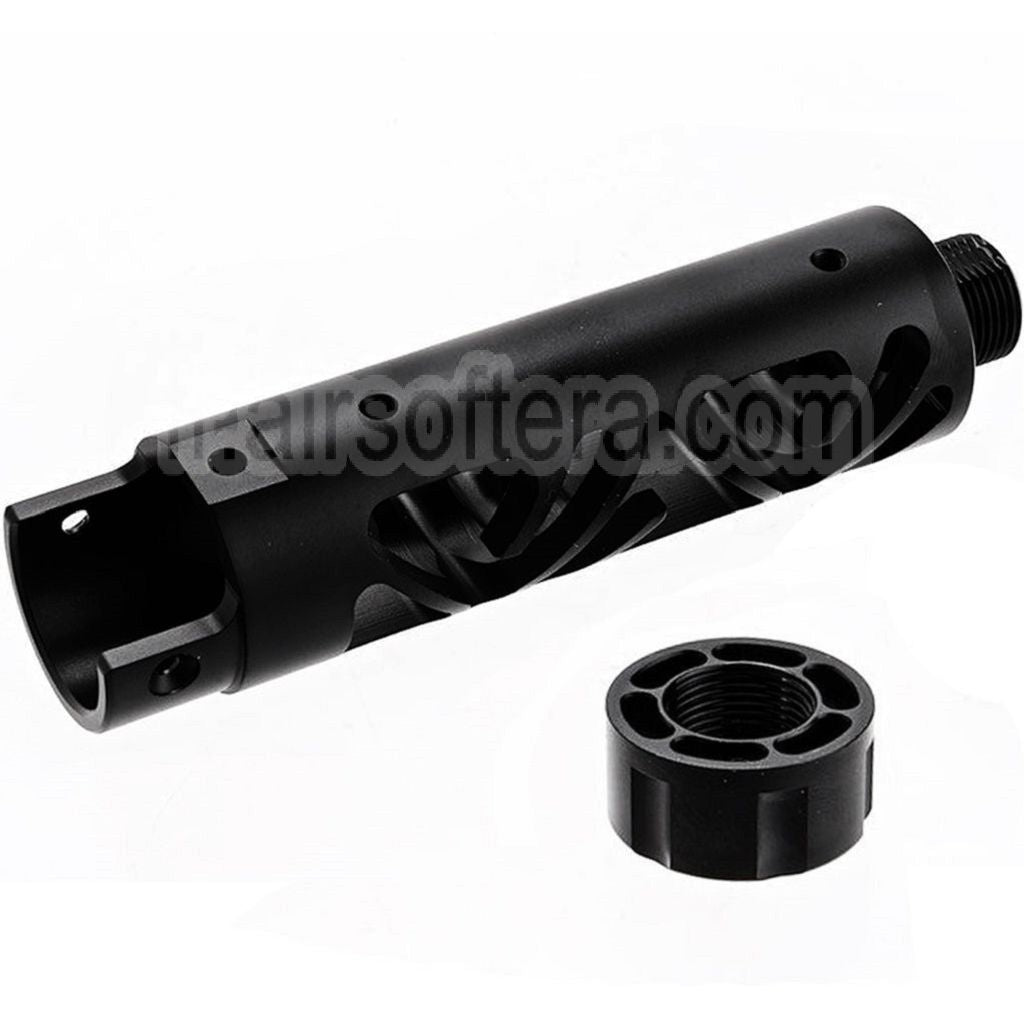 Narcos Airsoft CNC Aluminum Avant Canon Kit (Type 6) Convient pour Action Army AAP01 Série GBB Pistolet