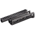 Hephaestus 6.5 Pouces 160mm CNC Aluminum M-LOK Garde-Main avec 20mm Railed Gaz Tube Convient pour GHK LCT AKS-74U Série AEG GBB Fusil Airsoft Noir