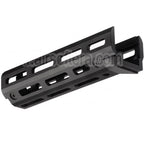 Hephaestus 6.5 Pouces 160mm CNC Aluminum M-LOK Garde-Main avec 20mm Railed Gaz Tube Convient pour GHK LCT AKS-74U Série AEG GBB Fusil Airsoft Noir