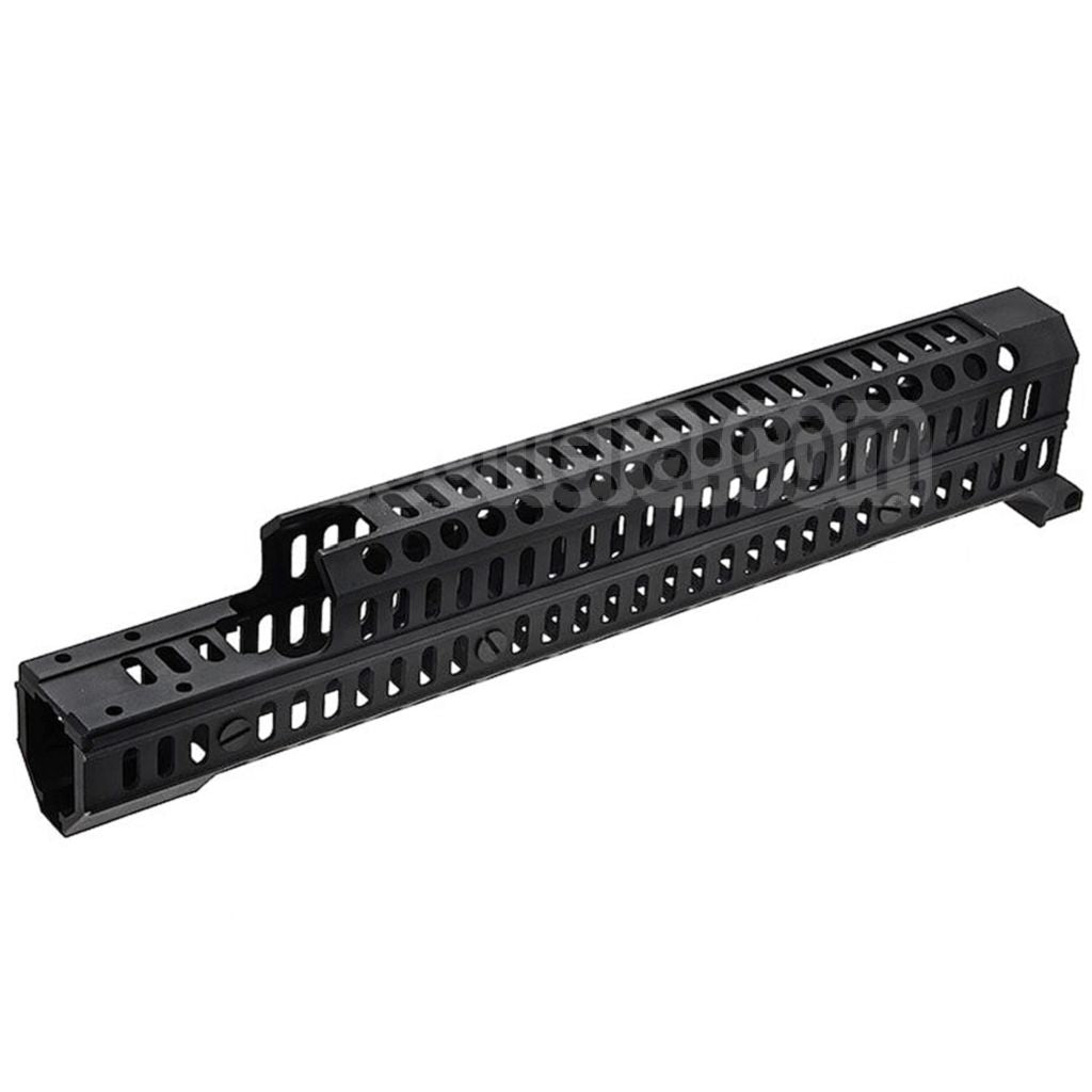 LCT 345mm Aluminium ZSPORT-12U Rail de Garde-Main Convient pour LCT LCK-12 LCK-15 LCK-19 ZK-12 ZK-12U AK12 Série AEG Fusil Airsoft Noir